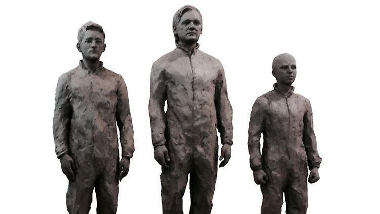 So könnte das Denkmal für Snowden, Assange und Manning aussehen. 