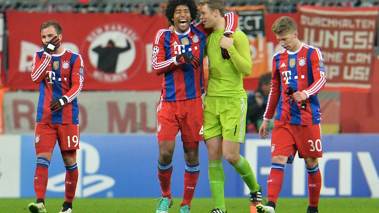 Bester Dinge: Dante und Bayern-Keeper Manuel Neuer.