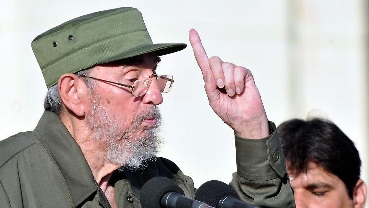 Castro spricht über den Nahen und Mittleren Osten.