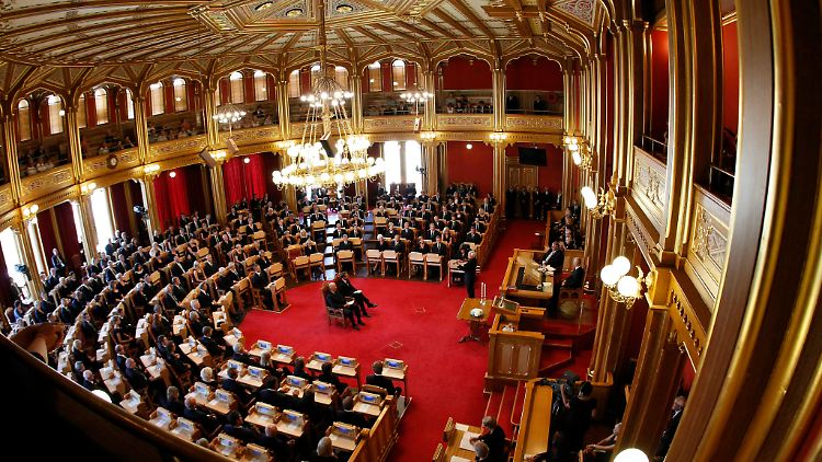 Das Parlament in Oslo.