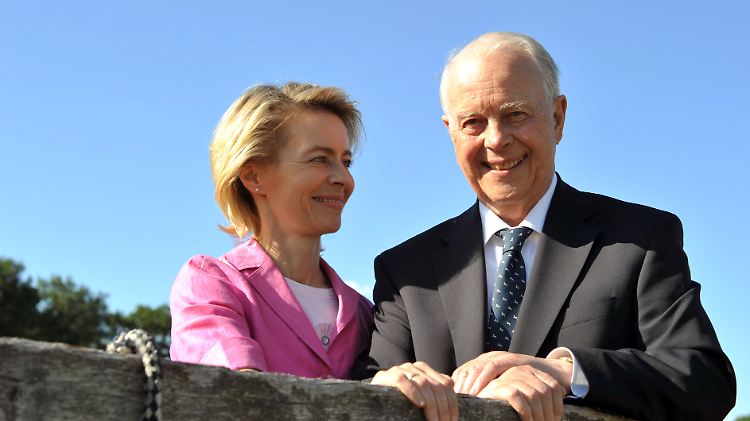 Ernst Albrecht und seine Tochter Ursula von der Leyen.