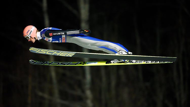 Severin Freund bei einem Sprung in Lillehammer.
