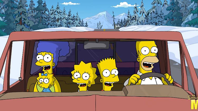 Die Simpsons sind für viele Zuschauer die liebste Fernsehfamilie (Szene aus "Die Simpsons - Der Film").