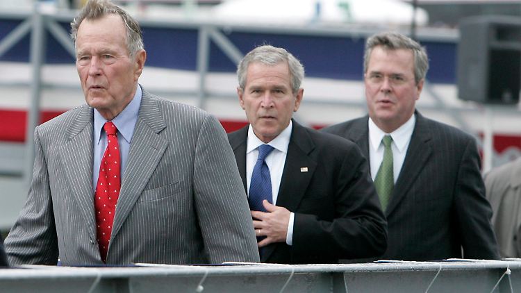 Jeb (r.) will der dritte Bush im Weißen Haus werden.