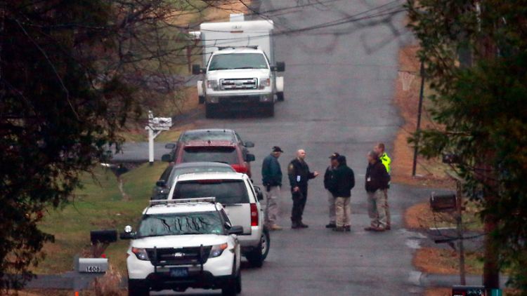 Hier fanden die Polizisten die Leiche des mutmaßlichen Sechsfachmörders aus Pennsylvania.