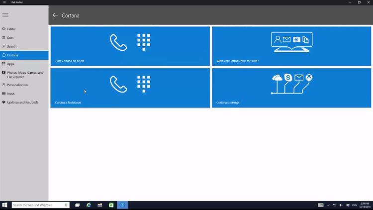 Cortanas Einstellungen zeigen, das Microsoft die Sprachassistentin universell und über alle Plattformen hinweg einsetzen wird.