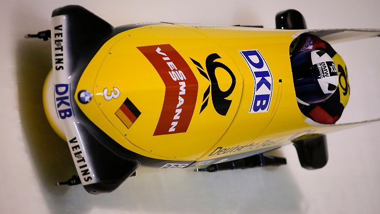 Francesco Friedrich und Martin Grothkopp fuhren auf Platz 2. Oskars Melbardis war 0,03 Sekunden schneller.