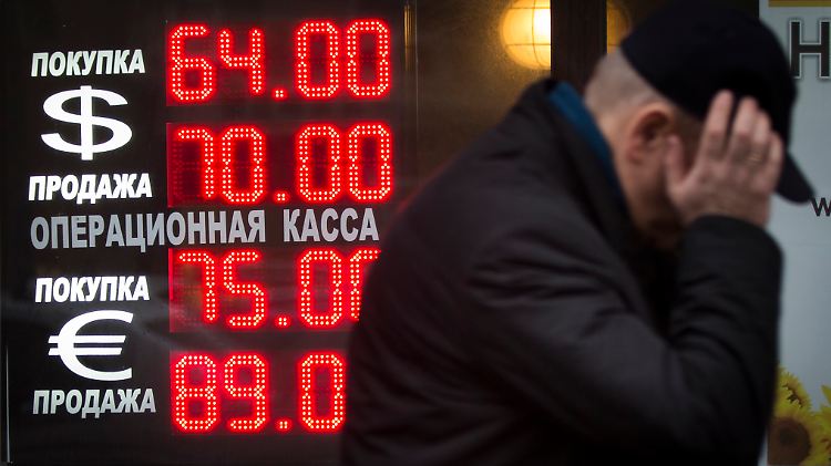 Der beständig fallende Rubel macht jedes finanzielle Abenteuer Russlands zunichte. Das weiß die Regierung in der Ukraine genauso wie die prorussischen Rebellen in Donezk und Luhansk.