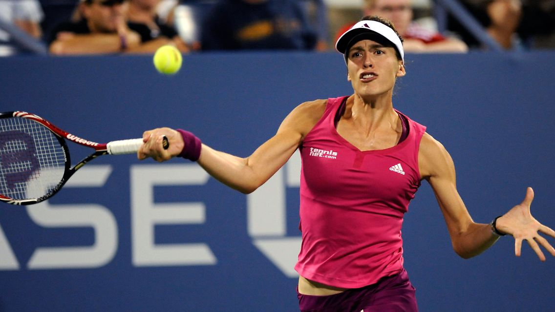 Andrea Petkovic zog kampflos ins Achtelfinale der US Open ein.
