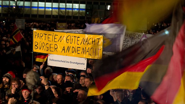 Pegida hat vor allem in Dresden Zulauf.