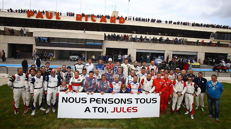"Wir denken alle an dich, Jules", lautet die Botschaft der Formel-1-Kollegen.