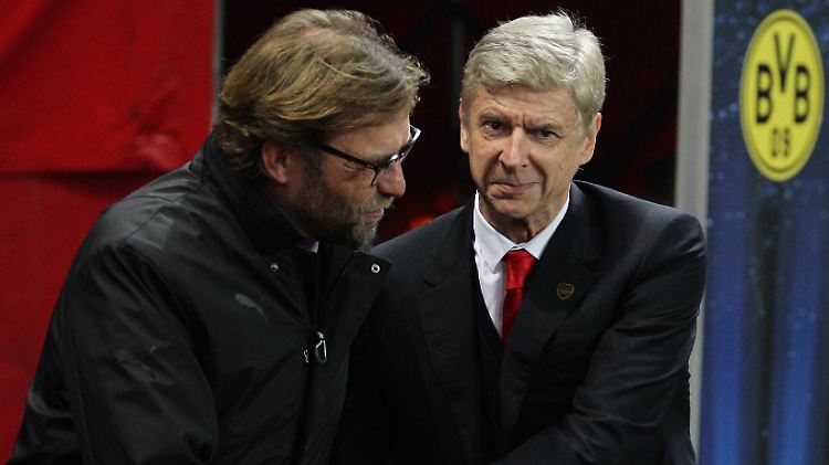 Jobtausch? Das wäre doch was: Jürgen Klopp und Arsène Wenger.