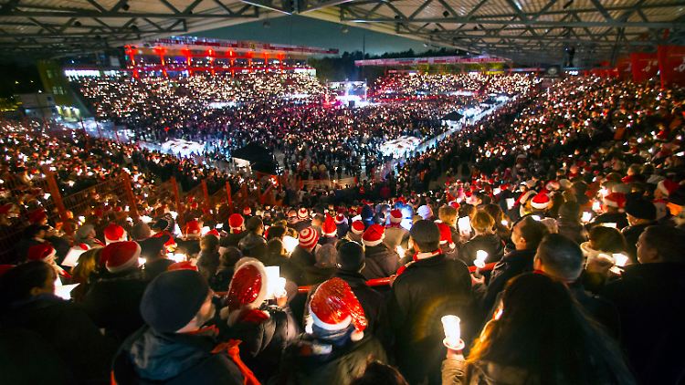 Weihnachsstimmung im Stadion "An der Alten Försterei".