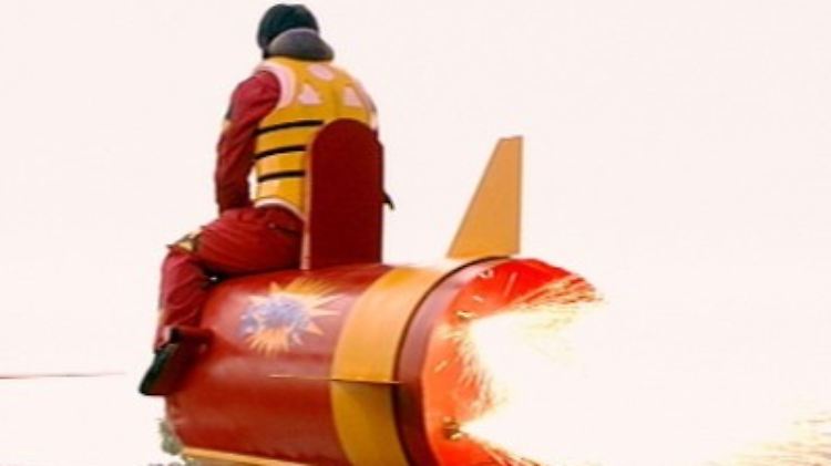 "Raketen-Rambo" in Aktion.