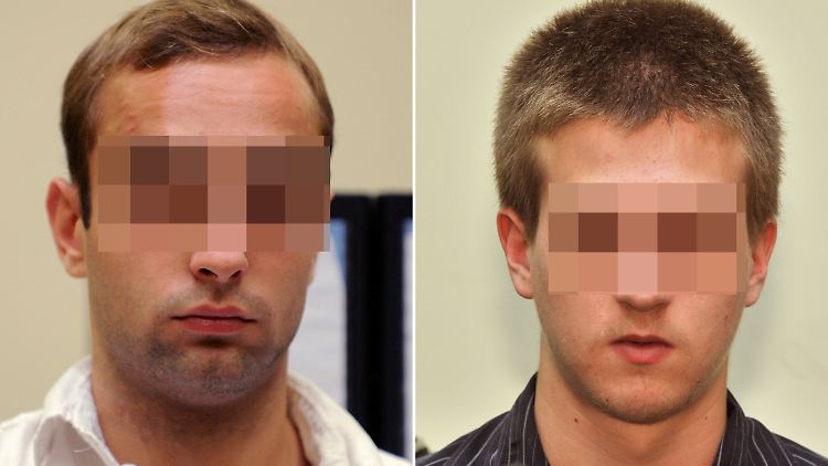 Die Bildkombo zeigt die Verurteilten Markus S. (r) und Sebastian L.