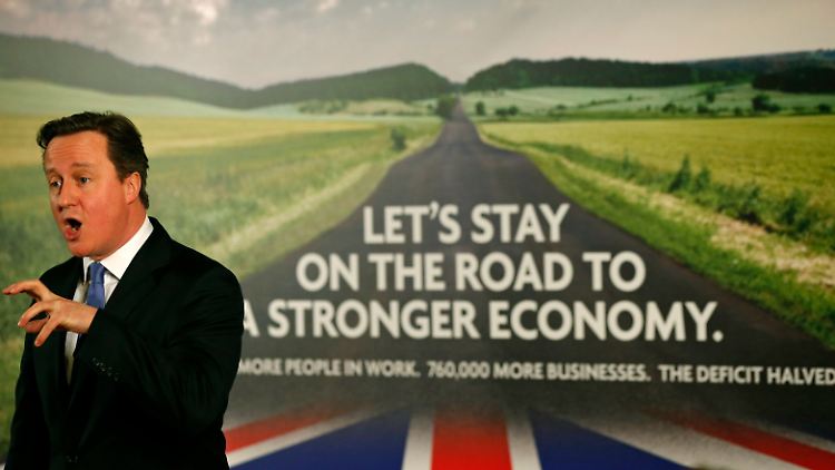 David Cameron in Yorkshire: Mehr Jobs, mehr Unternehmen, das Defizit halbiert - das stimmt nur zum Teil.