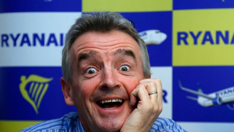 Firmenchef Michael O'Leary hat gut lachen, die Serviceoffensive von Ryanair zahlt sich aus.