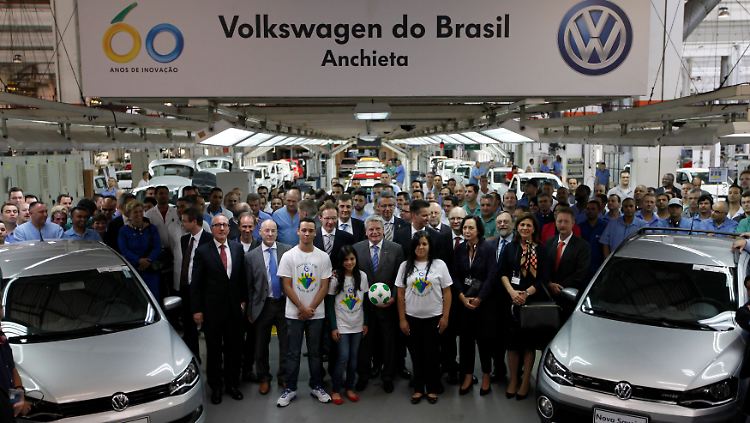 Deer Standort Anchieta zählt zu den wichtigsten VW-Standbeinen im brasilianischen Markt: Zum 60-jährigen Werksjubiläum 2013 kam sogar Bundespräsident Joachim Gauck.