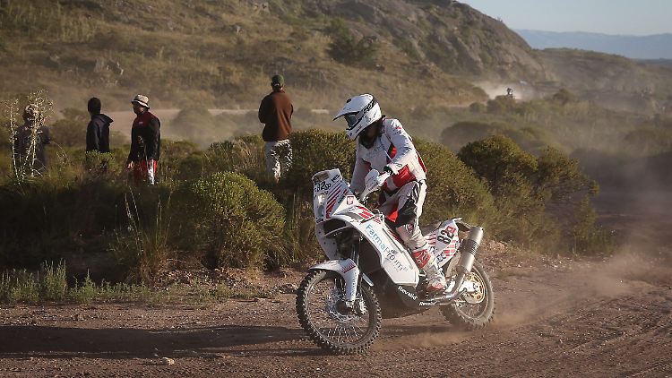 Steile und kruvenreiche Strecken: KTM-Fahrer Michal Hernik, hier während der zweiten Etappe zwischen Villa Carlos Paz und San Juan.