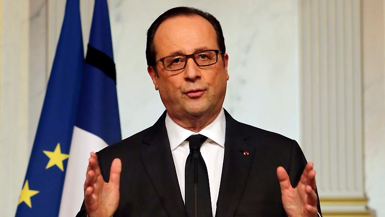 Die französische Gesellschaft dürfe sich jetzt nicht auseinanderdividieren lassen, fordert Hollande.