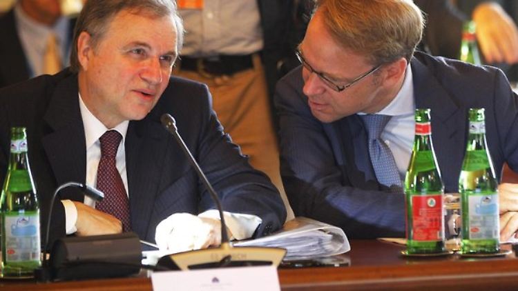 Uneinig über die weitere EZB-Strategie: Ignazio Visco (l.) und Jens Weidmann.