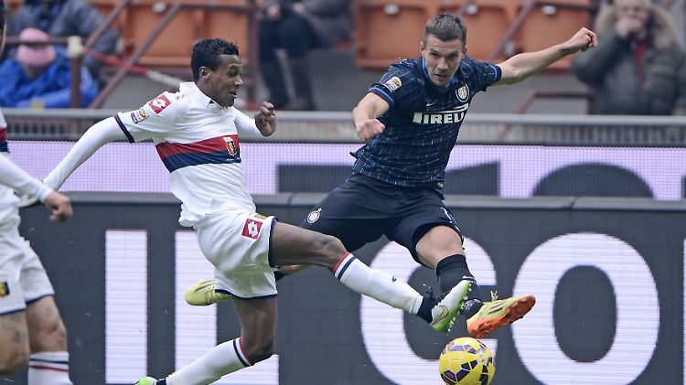Erster Startelf-Einsatz, erster Sieg: Lukas Podolski scheint bei Inter angekommen sein.