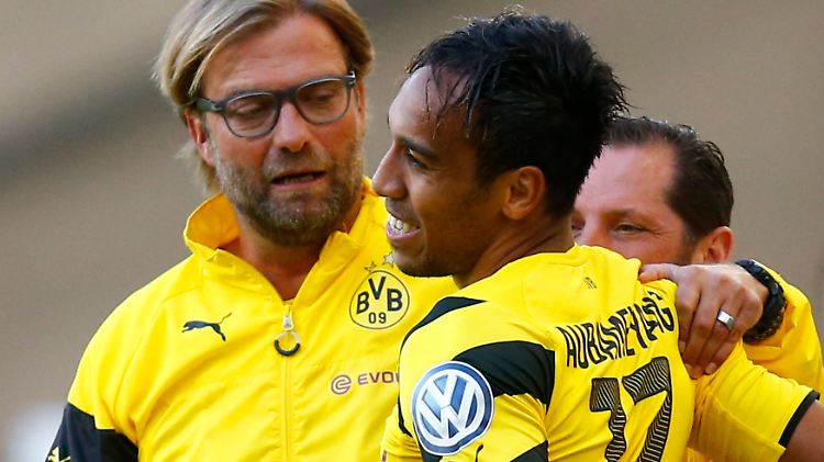"Pass auf mein Junge", BVB-Trainer Jürgen Klopp wünscht Pierre-Emerick Aubameyang alles Gute für den Afrika-Cup und hofft, dass der Gabuner gesund zurückkehrt.