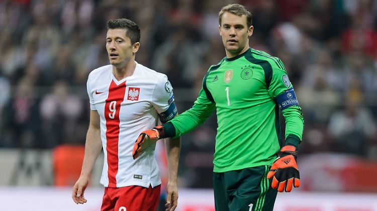 Nur drei Punkte vom Kollegen: Robert Lewandowski und Manuel Neuer.