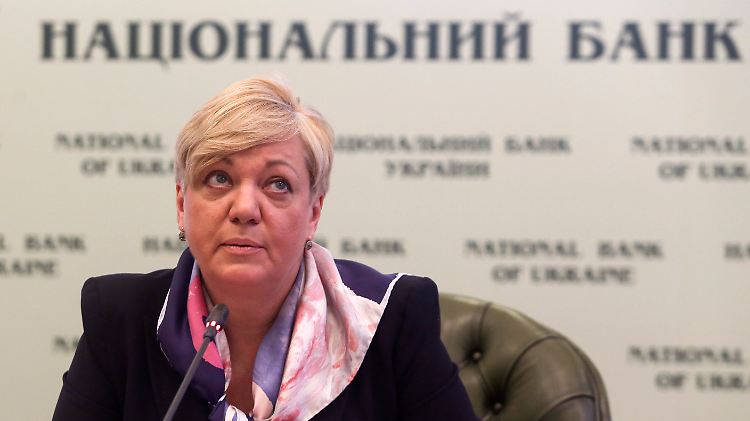 Valeria Gontareva, Notenbankchefin, darf auf US-Hilfe für das Land hoffen.