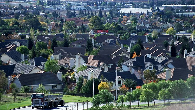 Wohnsiedlung im kalifornischen Silicon Valley.