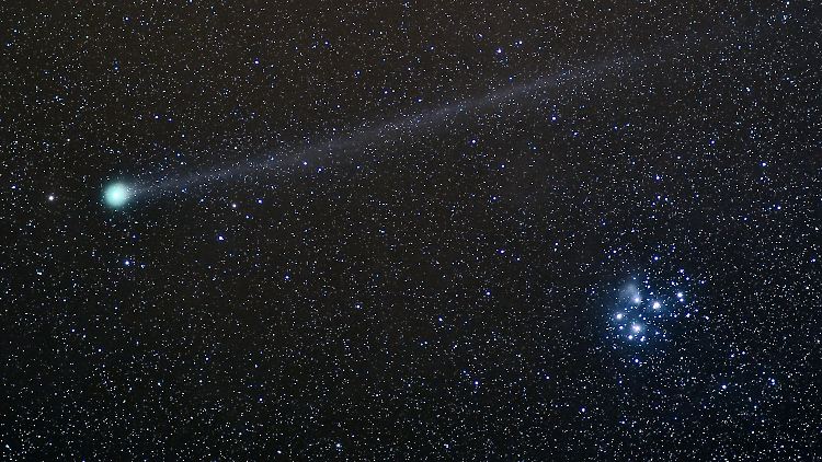Dienstag oder Mittwoch können Beobachter den Kometen "Lovejoy" am Himmel entdecken.
