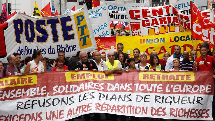 Tausende protestieren auch in Marseille.