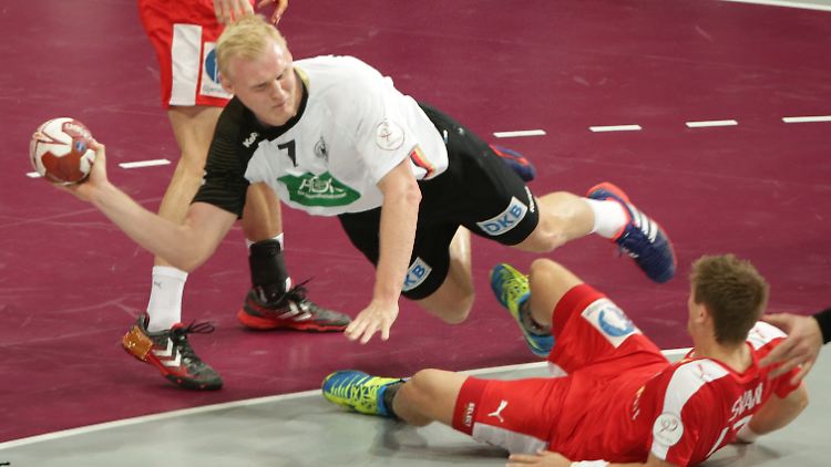 Das deutsche Team um Kreisläufer Patrick Wiencek lieferte sich einen packenden Fight mit Dänemark.