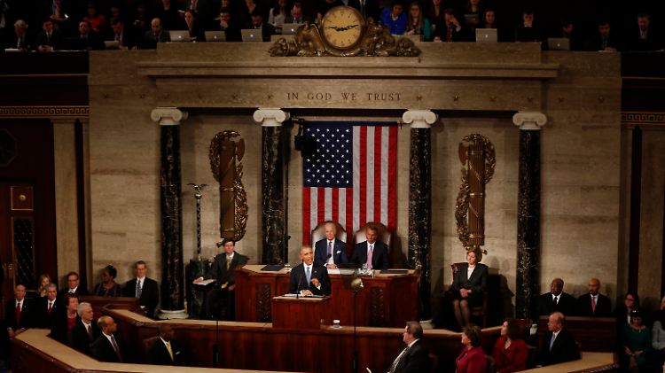 State of the Union: US-Präsident Barack Obama schlägt einen kämpferisch-optimistischen Tonfall an.