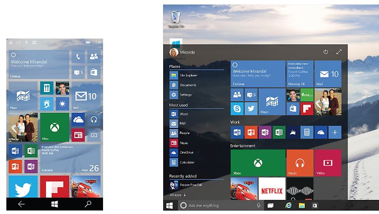 Mobil oder auf dem PC: Es gibt nur noch Windows 10.