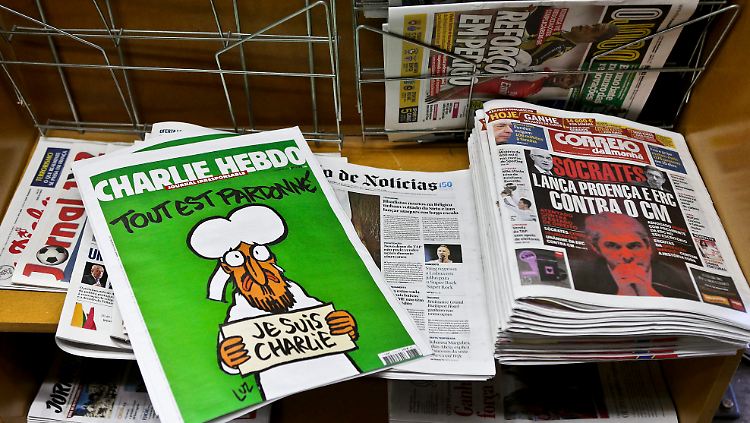 Die aktuelle Ausgabe von "Charlie Hebdo" war schnell überall ausverkauft.