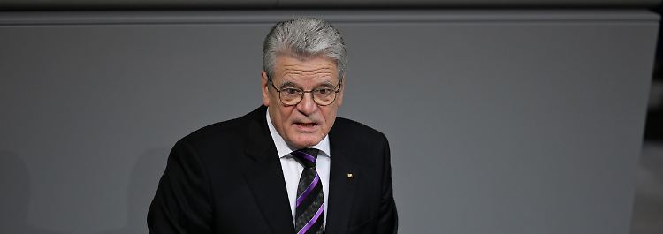 Gauck mahnt: Die Vergangenheit darf nicht vergessen werden.
