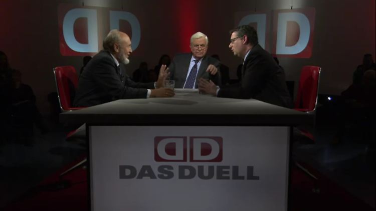 Hans-Werner Sinn und Thorsten Schäfer-Gümbel im "Duell" bei Heiner Bremer.