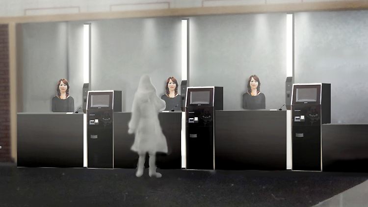 Im "henna hoteru", dem "seltsamen Hotel" sollen die Gäste von Robotern eingecheckt werden.