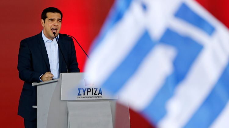 Als Kandidat versprach er viel: Tsipras im Wahlkampfmodus.