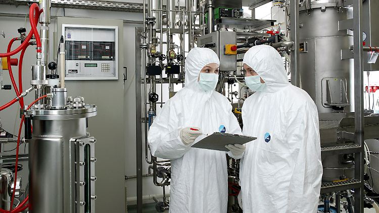 Biologics Reinraum von Wacker Chemie am Standort Jena.