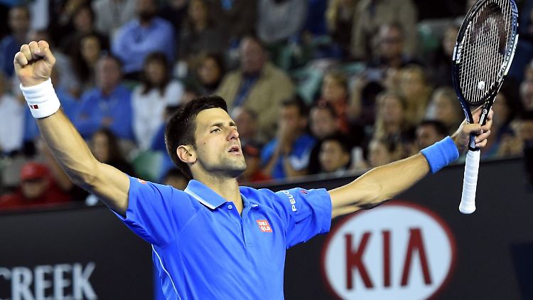 Triumphator: Novak Djokovic steht zum fünften Mal im Finale der Australian Open.