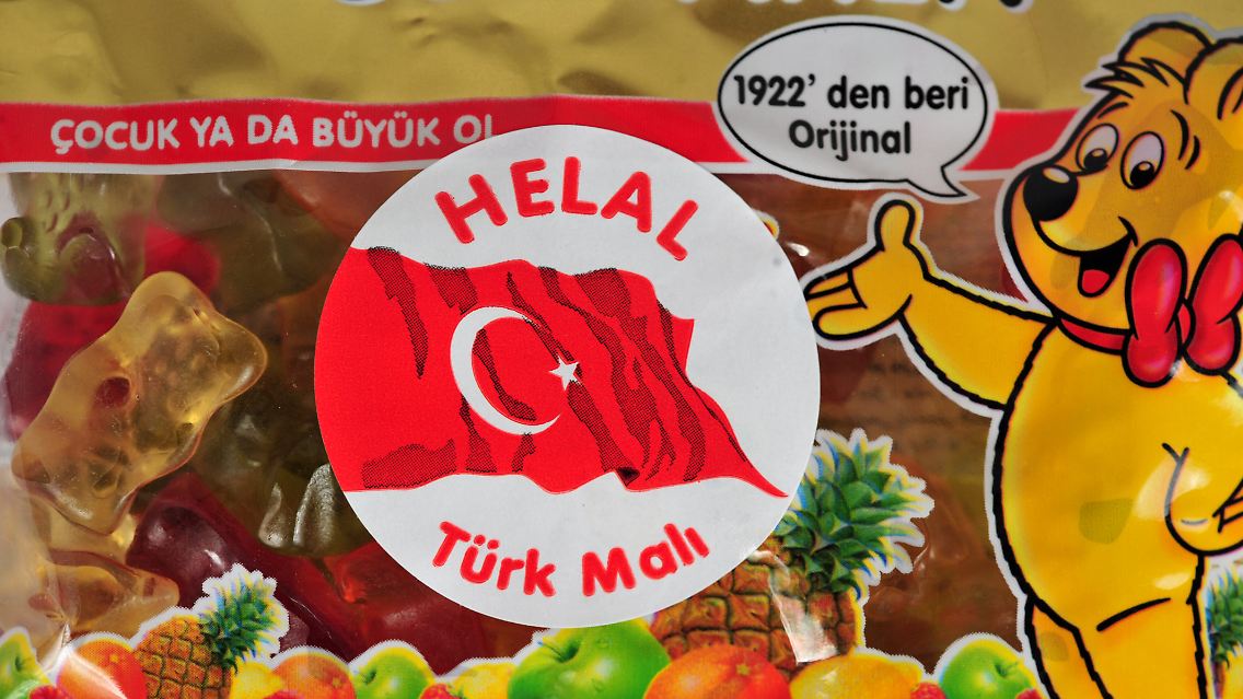 Halal-Gummibärchen von Haribo: Das wohl bekannteste islamkonforme Produkt, das seit 2001 in der Türkei produziert wird.