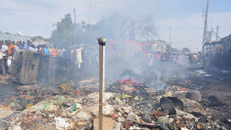 Auch für diesen Autobombenanschlag vor einem Jahr in Maiduguri wurde die Boko Haram verantwortlich gemacht.