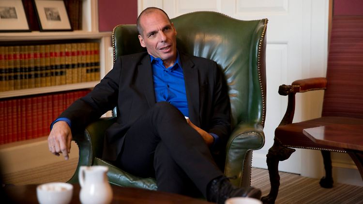 Antrittsbesuch in London: Yanis Varoufakis im Gespräch mit dem britischen Schatzkanzler George Osborne (nicht im Bild).