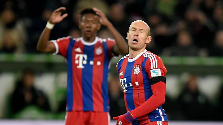 Neulich in Wolfsburg: Arjen Robben und David Alaba.