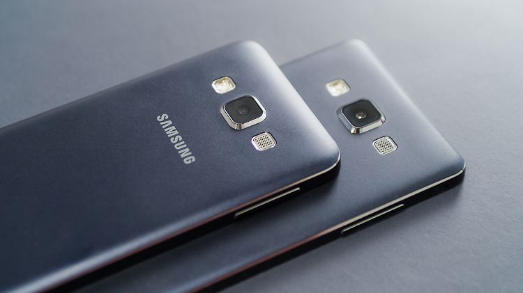 Das Galaxy A3 und A5: Samsungs erste Aluminium-Smartphones. 
