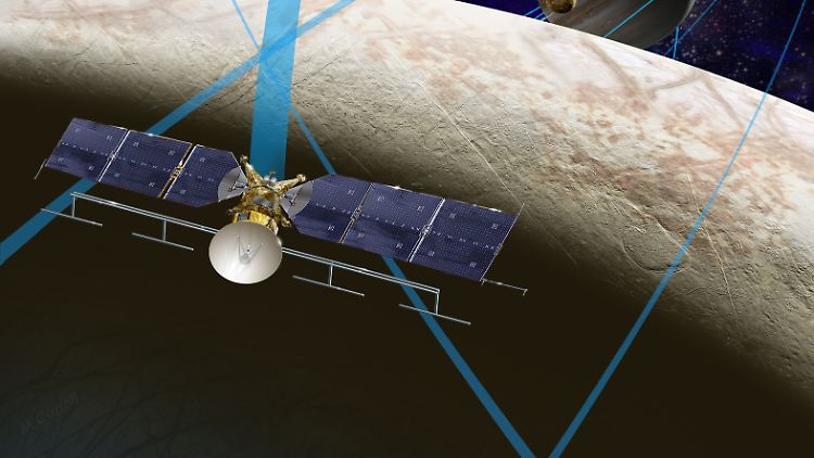 Der "Europa Clipper" ist bisher nicht mehr als ein Konzept. So könnte er aussehen.