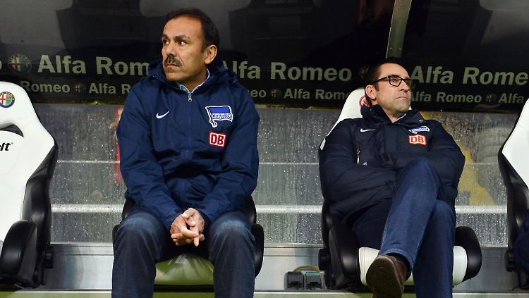 Geschiedene Leute: Jos Luhukay und Hertha-Manager Michael Preetz.