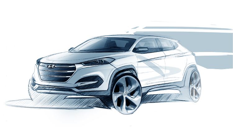 Bisher zeigt Hyundai nur erste Zeichnungen.